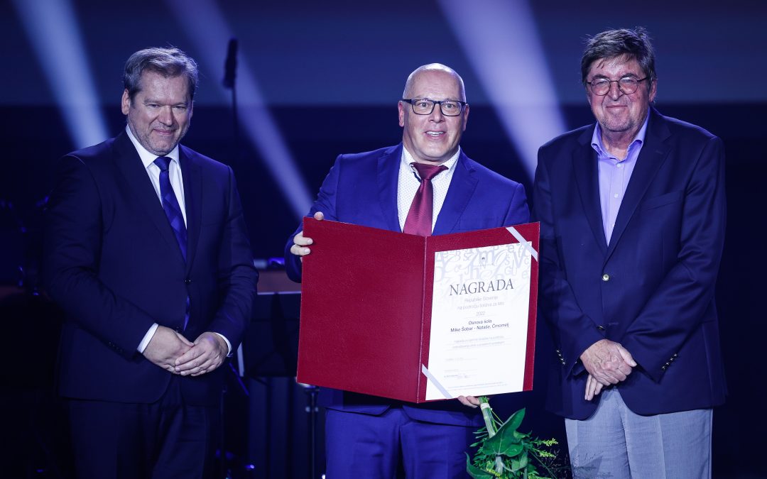 Prejeli smo najvišjo nagrado Republike Slovenije na področju šolstva za leto 2022